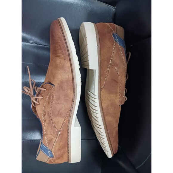 Freeman Sawyer Derby Style Lace Up Mens Shoes Size 13 M Brown Synthetic Suede - Picture 4 of 7